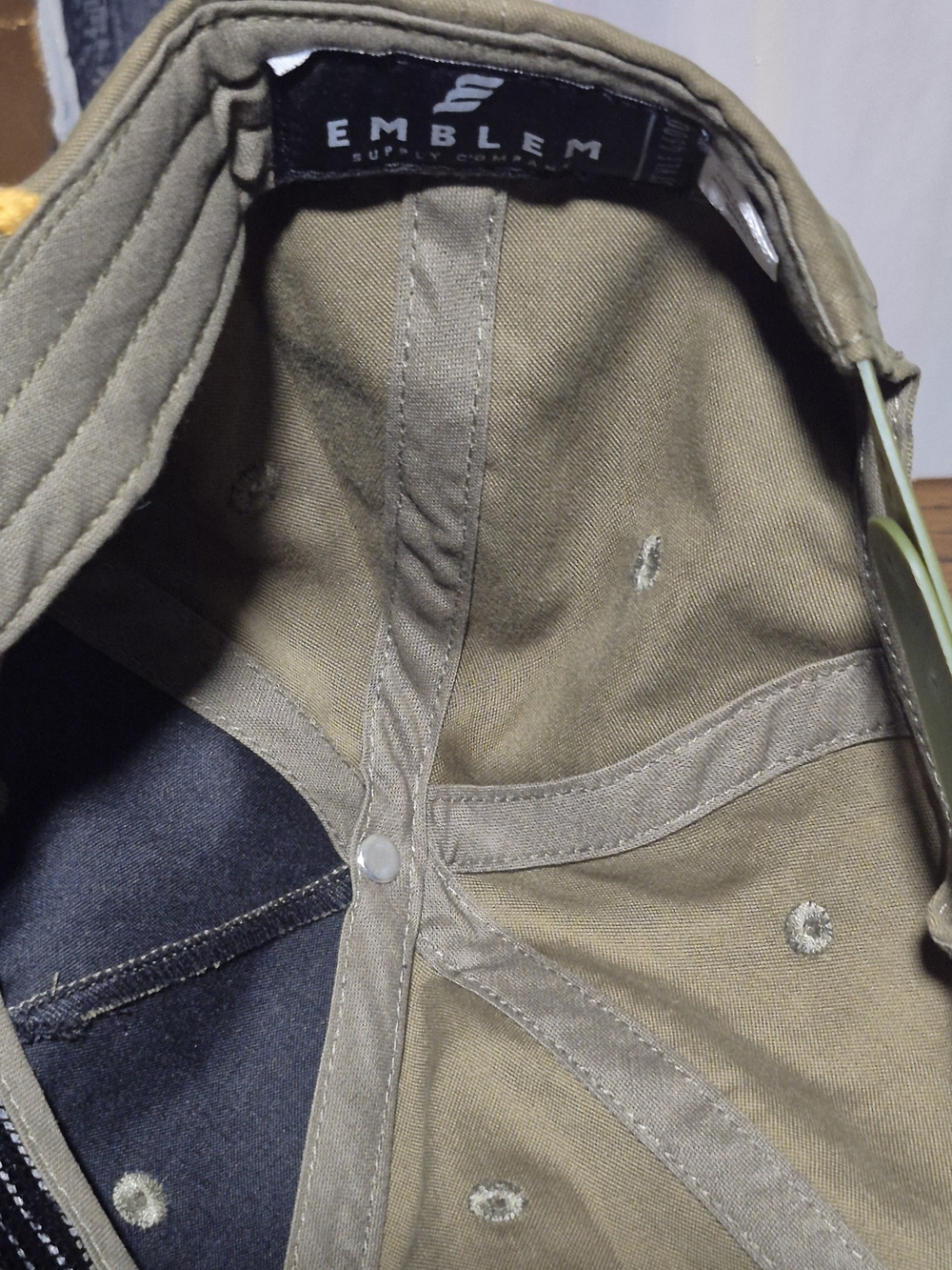 Olive Canvas Rope Cap - Picture 4 of 5